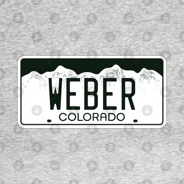 Colorado custom vanity Weber license plate by zavod44